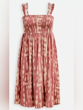 Torrid Midi Challus Smocked Tiered Dress